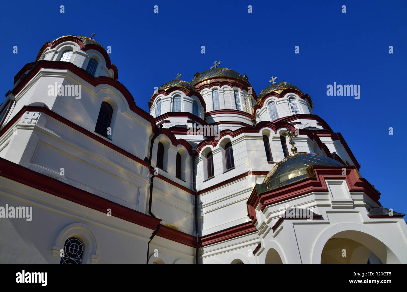 Panteleimon Cathédrale à Novy Afonsky monastère pour hommes en Abkhazie Banque D'Images