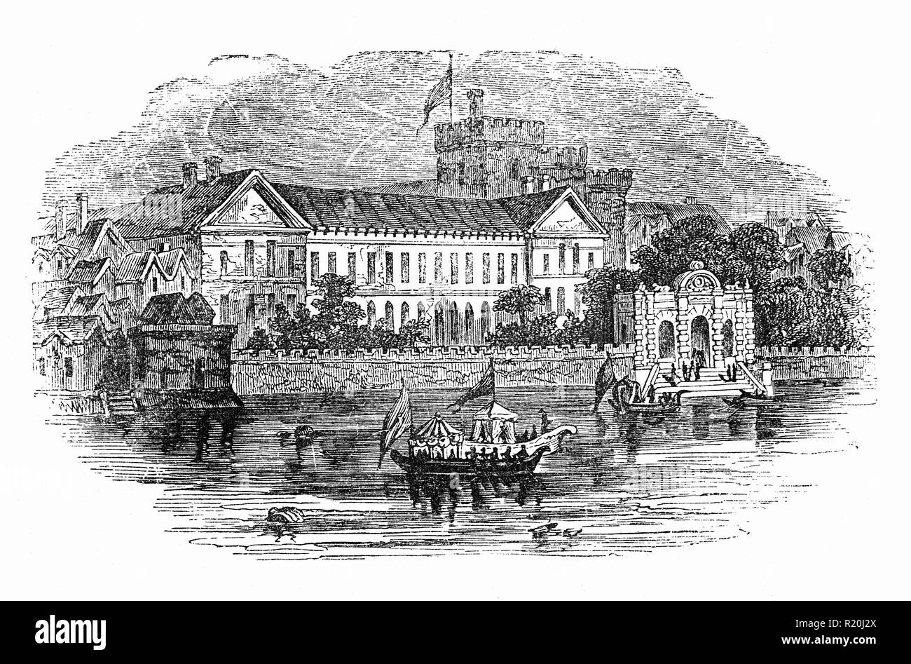 York House dans le Strand à Londres a été construit comme le London accueil des évêques de Norwich pas plus tard que 1237, et autour de 300 ans plus tard, il a été acquis par le Roi Henry VIII. Il est venu à être connu sous le nom de York House quand il a été accordé à l'archevêque de York en 1556 et a conservé son nom pour le reste de son existence. Dans les années 1620, il a été acquis par le Royal propose de George Villiers, 1 duc de Buckingham, et après un intermède pendant la guerre civile anglaise c'était retourné à George Villiers, 2 duc de Buckingham qui plus tard l'a vendue. Banque D'Images