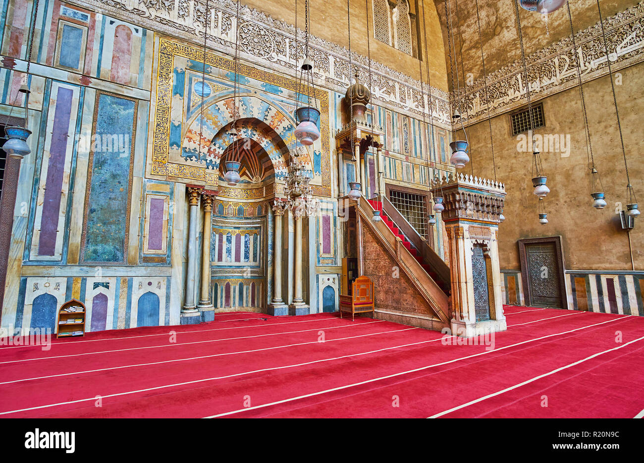 Papier peint Sultan Hassan splendeur murale et héritage du Caire
