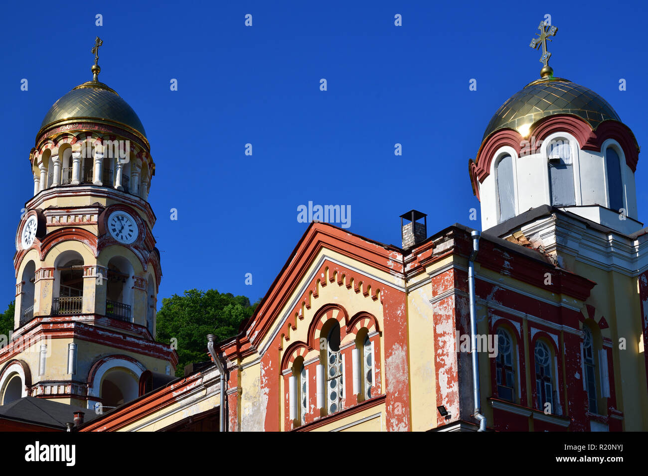 Monastère orthodoxe à New Athos en Abkhazie Banque D'Images