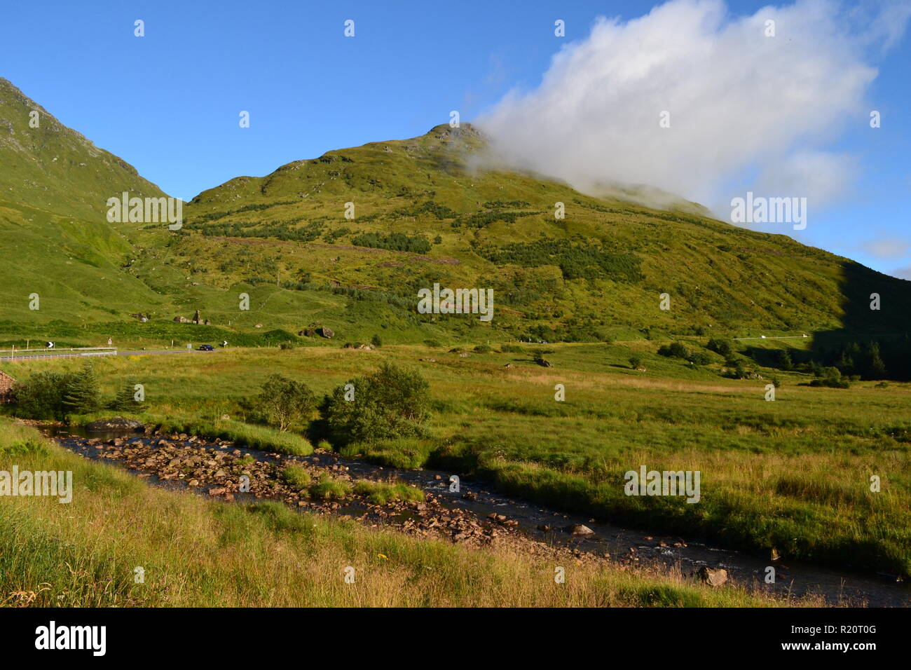 Des collines et des vallées dans le Loch Lomond et les Trossachs National Park Banque D'Images