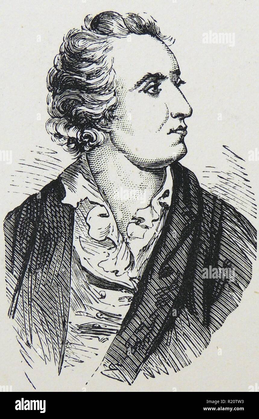 Mark Akenside (1721-1770) poète anglais et médecin. Banque D'Images
