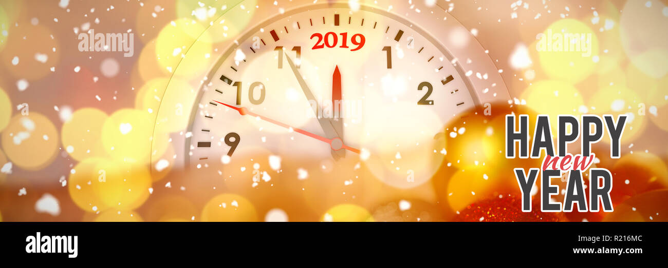 Image composite de nouvelle année graphic Banque D'Images