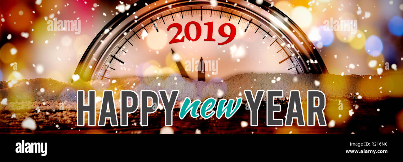 Image composite de nouvelle année graphic Banque D'Images