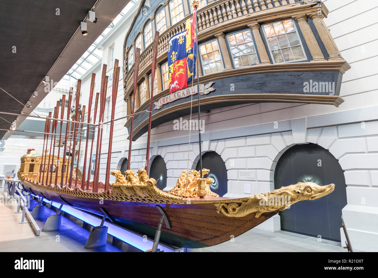 Prince Fredericks Barge Le Musée National Maritime Greenwich London UK Banque D'Images