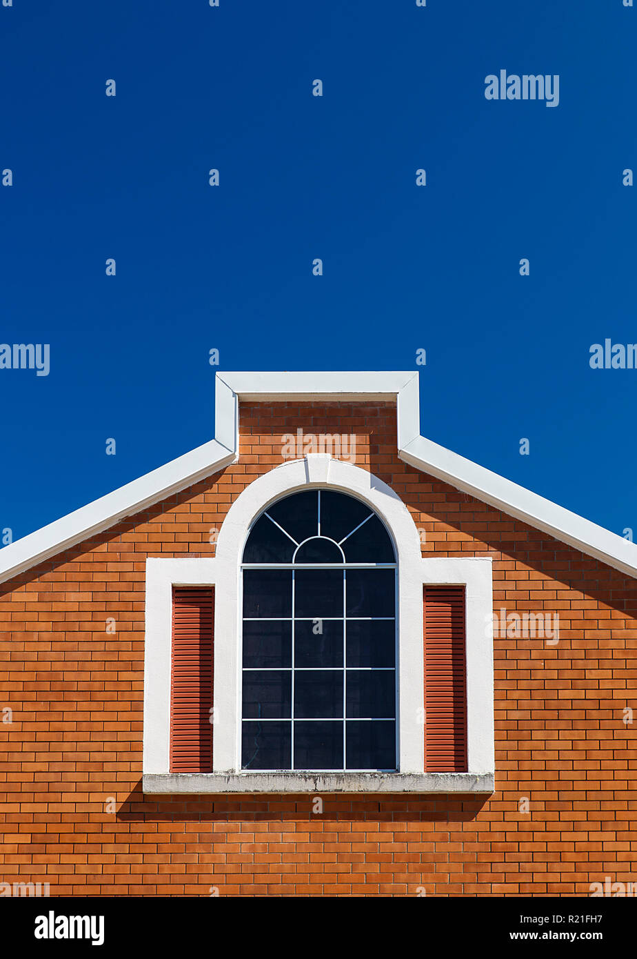 Façade orange , innisfail-AUSTRALIE Banque D'Images