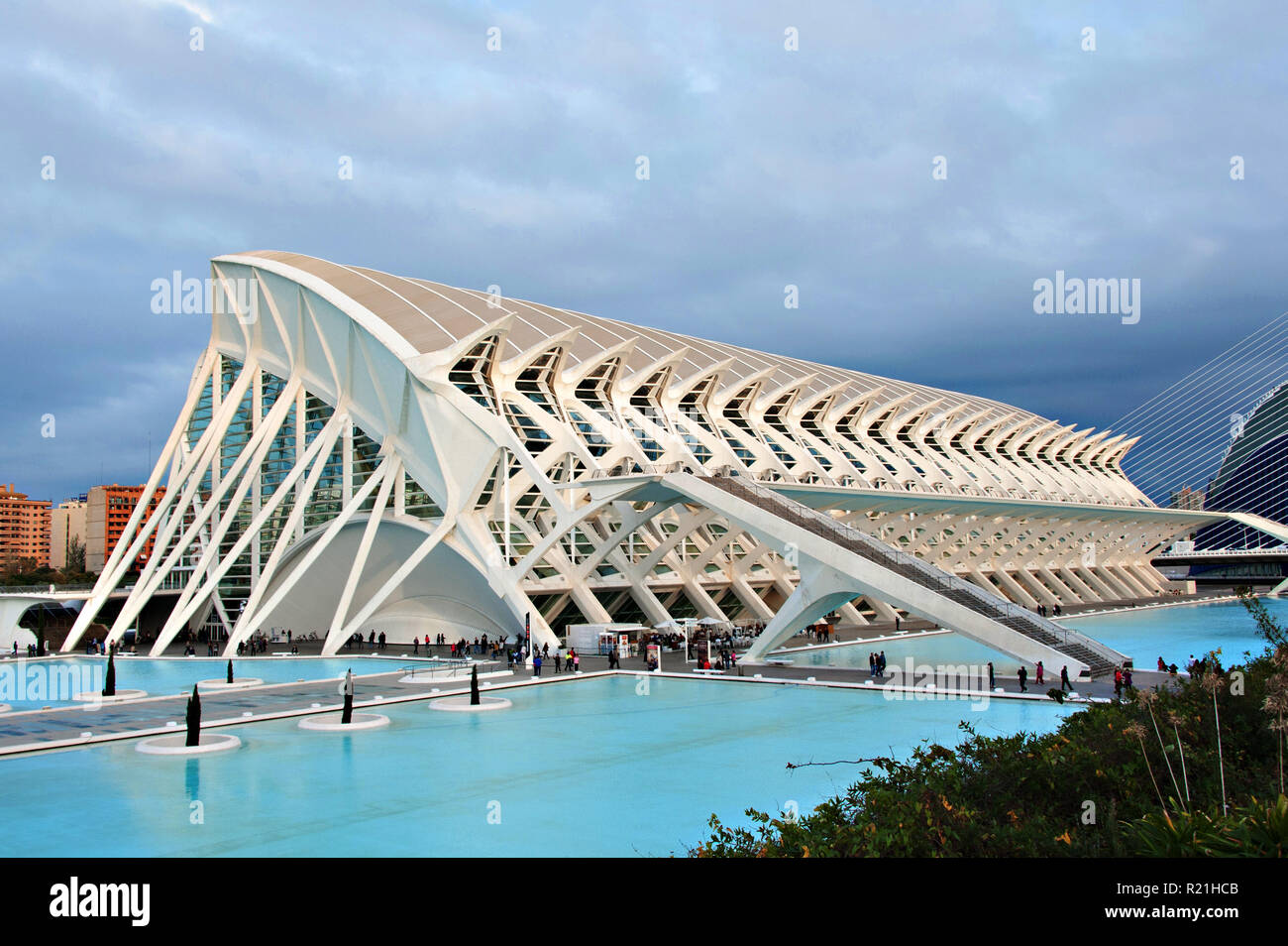 Le Musée des sciences Principe Felipe au Arts and Sciences, Valencia, Espagne Banque D'Images