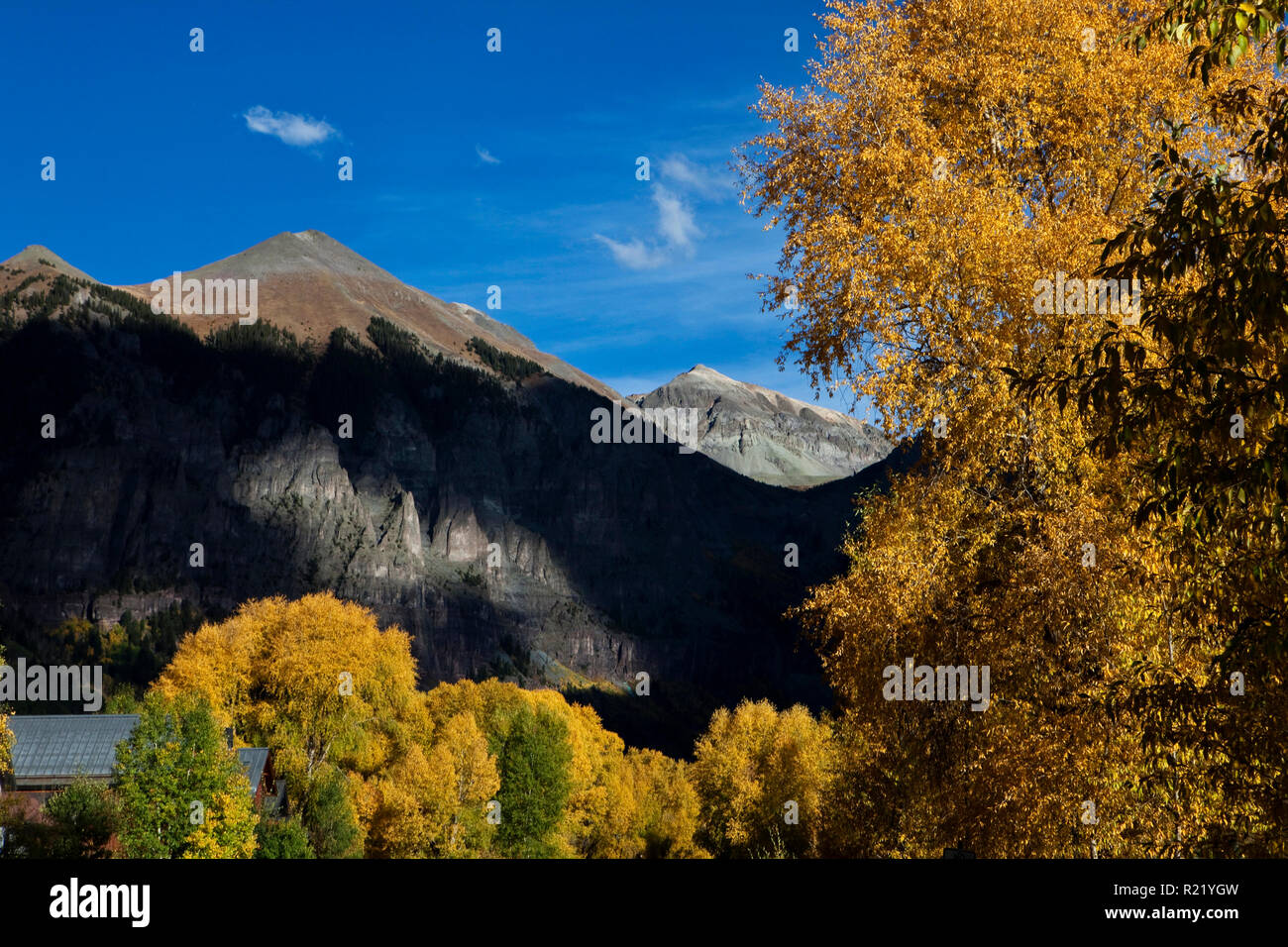 Montagnes à Telluride au Colorado Banque D'Images