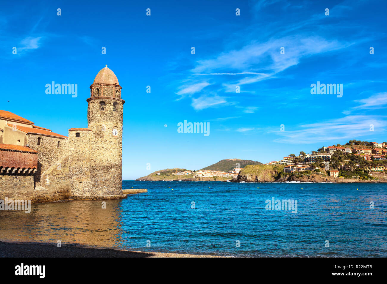 6 juin 2017, Collioure, Pyrénées-Orientales, Catalogne, Côte-de-Vermeille, Languedoc-Roussillon, France : Notre-Dame-des-Anges Banque D'Images