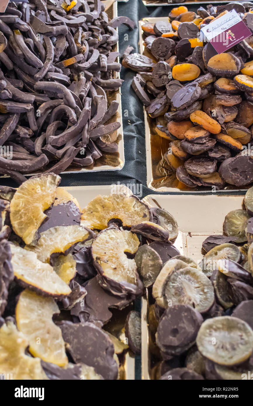 Pérouse, Ombrie, Italie au cours de la fête du chocolat 2018 Banque D'Images