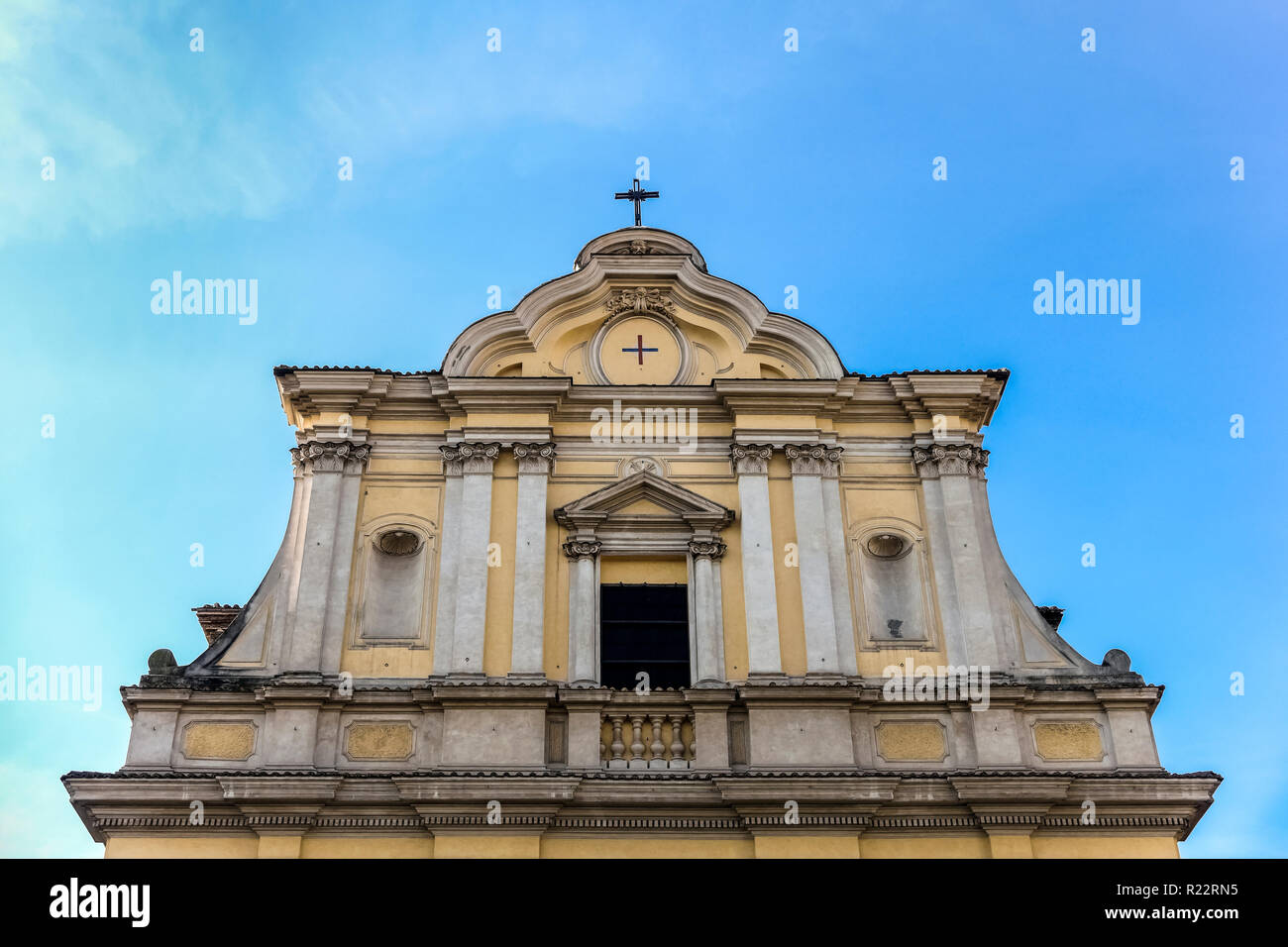 Santa Maria Delle Grazie alle Fornaci, Italie. Église Sainte Marie des grâces. Rome, Italie, Europe, Union européenne, UE. Banque D'Images