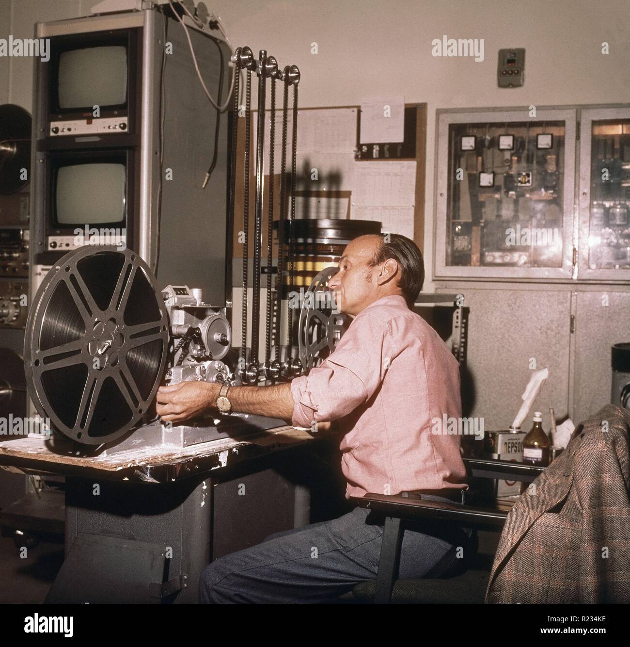 NUMERADOR DE PELICULAS. Emplacement : ESTUDIOS DE PRADO DEL REY. POZUELO DE ALARCON. MADRID. L'ESPAGNE. Banque D'Images
