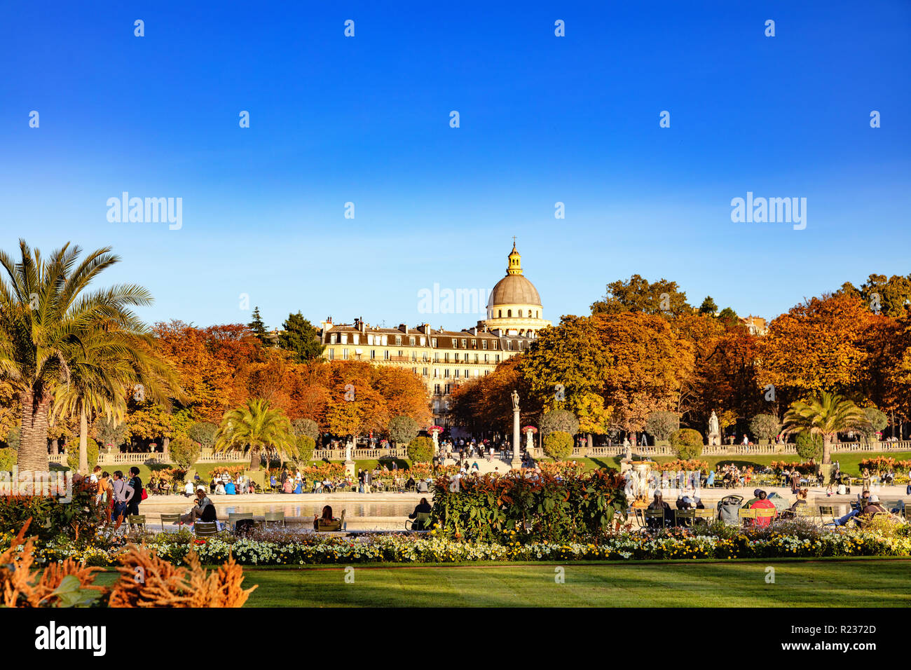 France, Paris, 04 Octobre 2018 : le Jardin du Luxembourg Banque D'Images