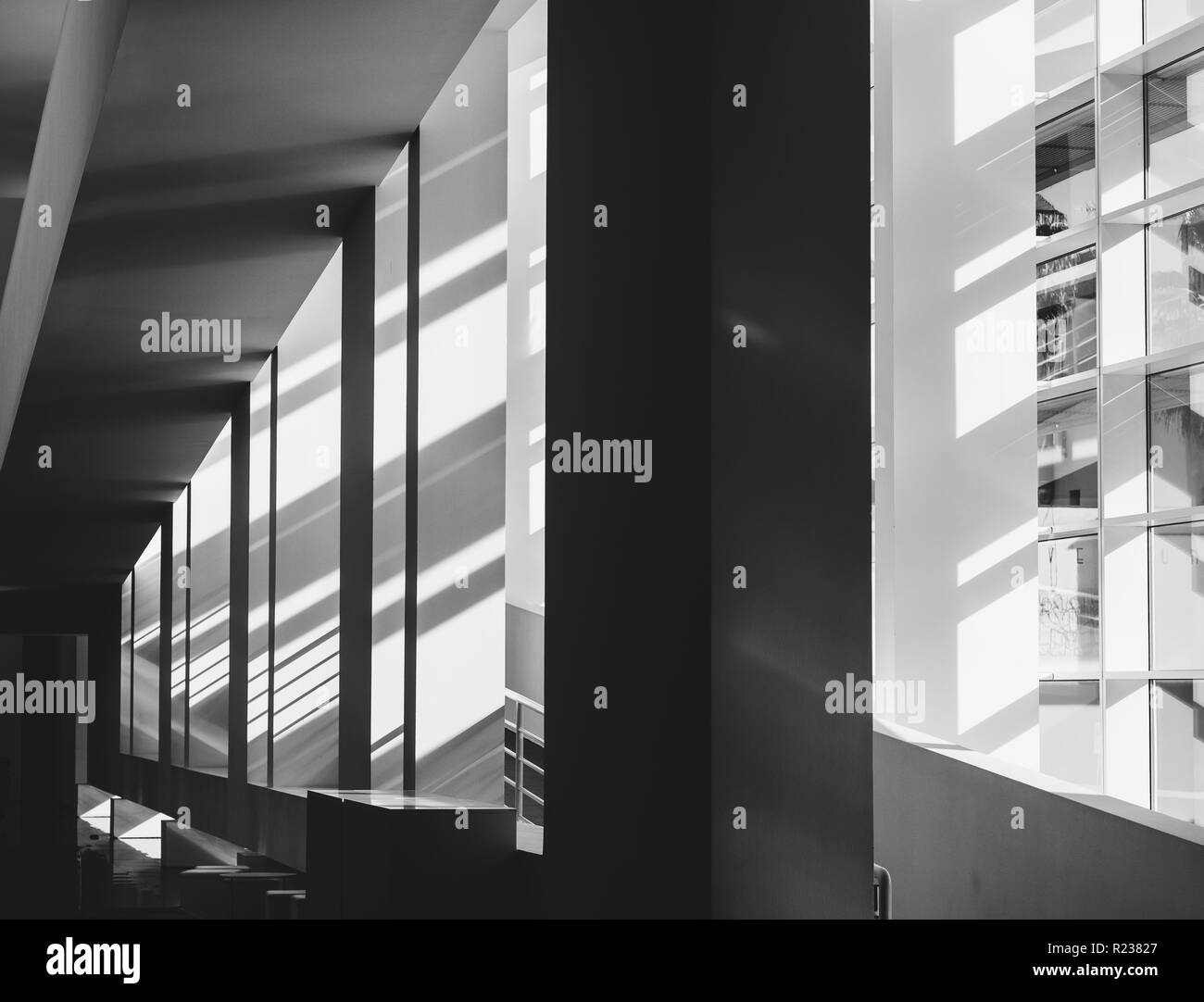 Barcelone, Espagne - 2017.12.13 : à l'intérieur du Musée d'Art Contemporain Banque D'Images