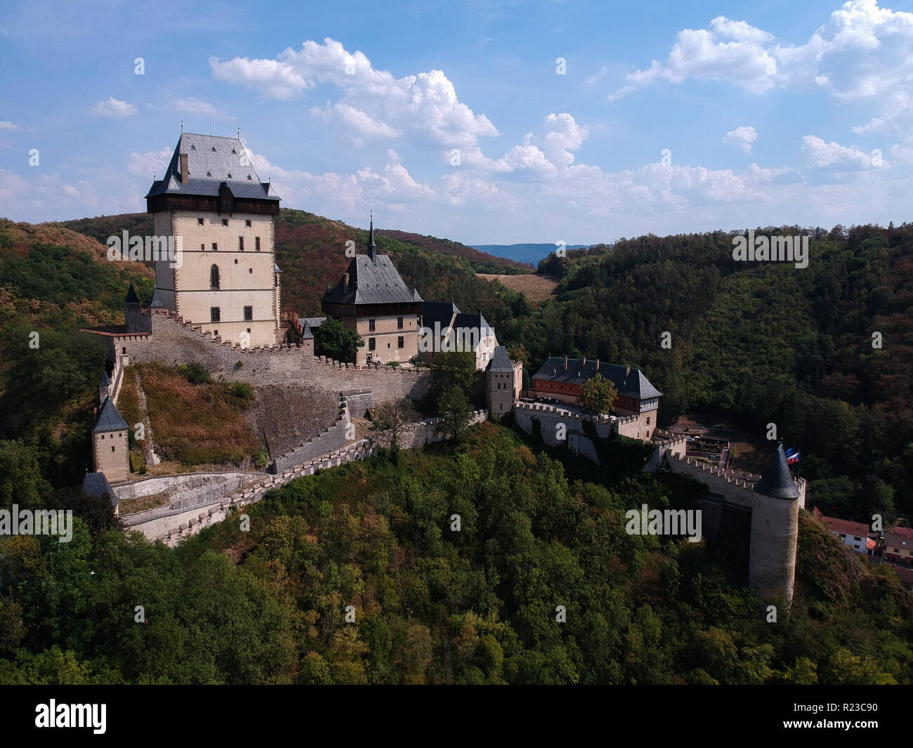 Le Château de Karlstejn .JPG Banque D'Images