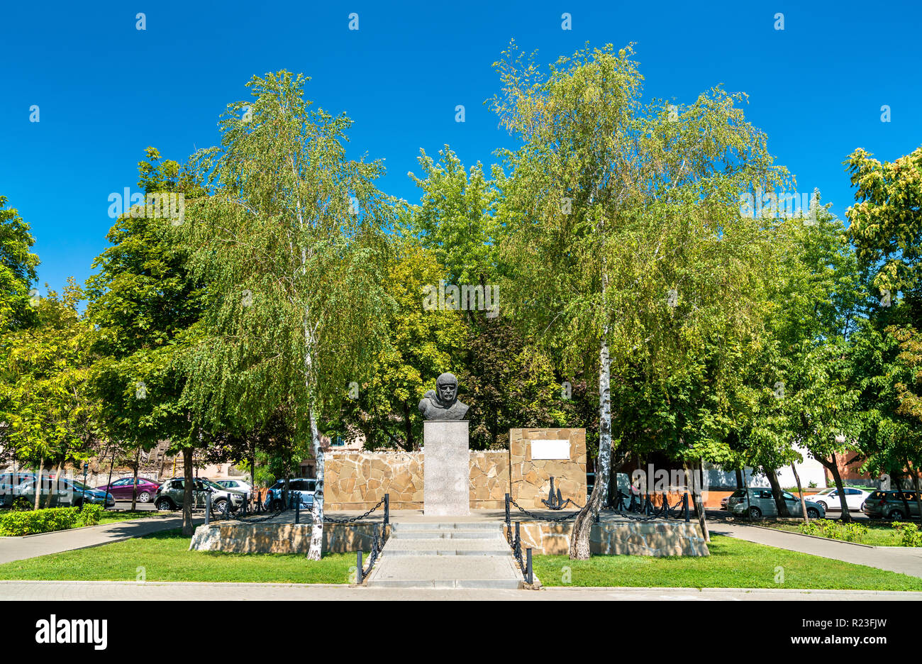 Monument à Georgy Sedov, un explorateur de l'Arctique russe. Rostov-sur-Don Banque D'Images