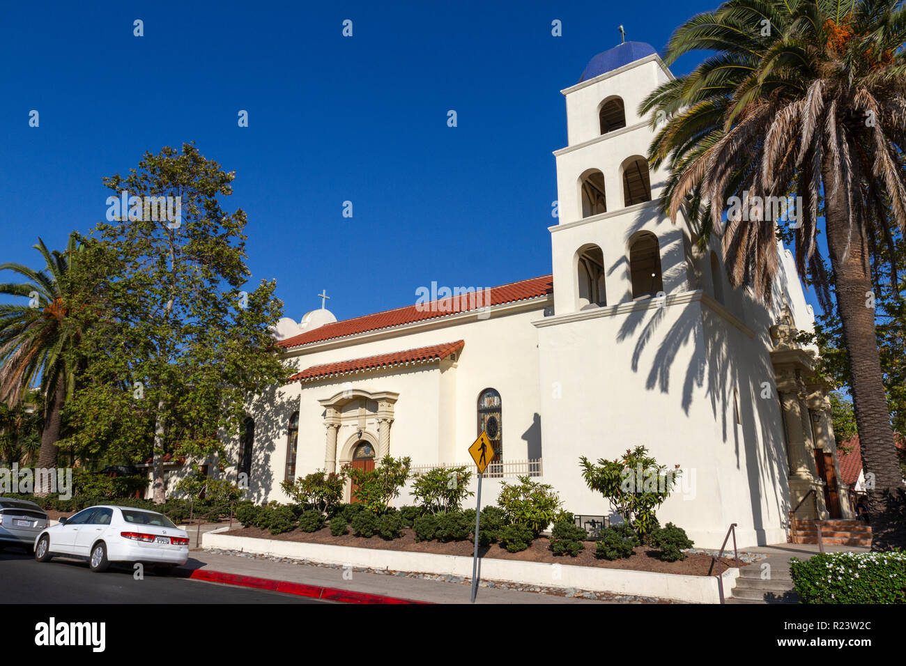 Eglise de l'Immaculée Conception, Old Town San Diego State Historic Park, San Diego, California, United States. Banque D'Images