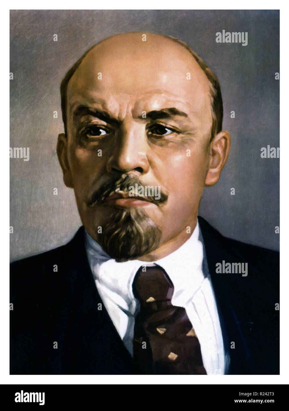 Vladimir Ilitch Oulianov alias Lénine (22 avril 1870 - 21 janvier 1924) était un révolutionnaire communiste russe, homme politique et théoricien de la politique Banque D'Images
