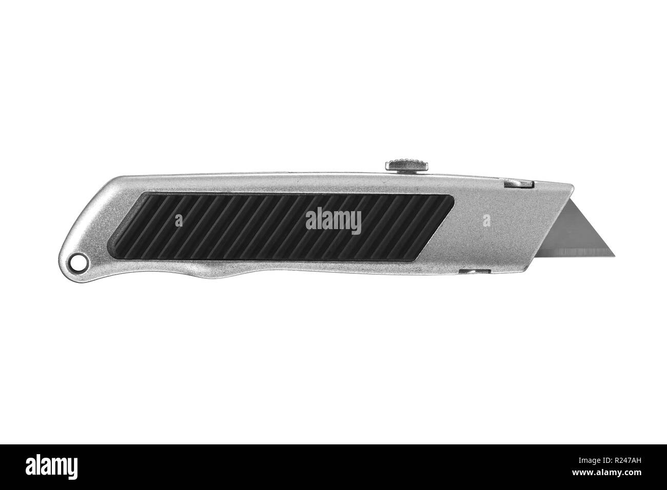 Couteau d'argent sur fond blanc avec clipping path Banque D'Images Couteau d'argent sur fond blanc avec clipping path Banque D'Images