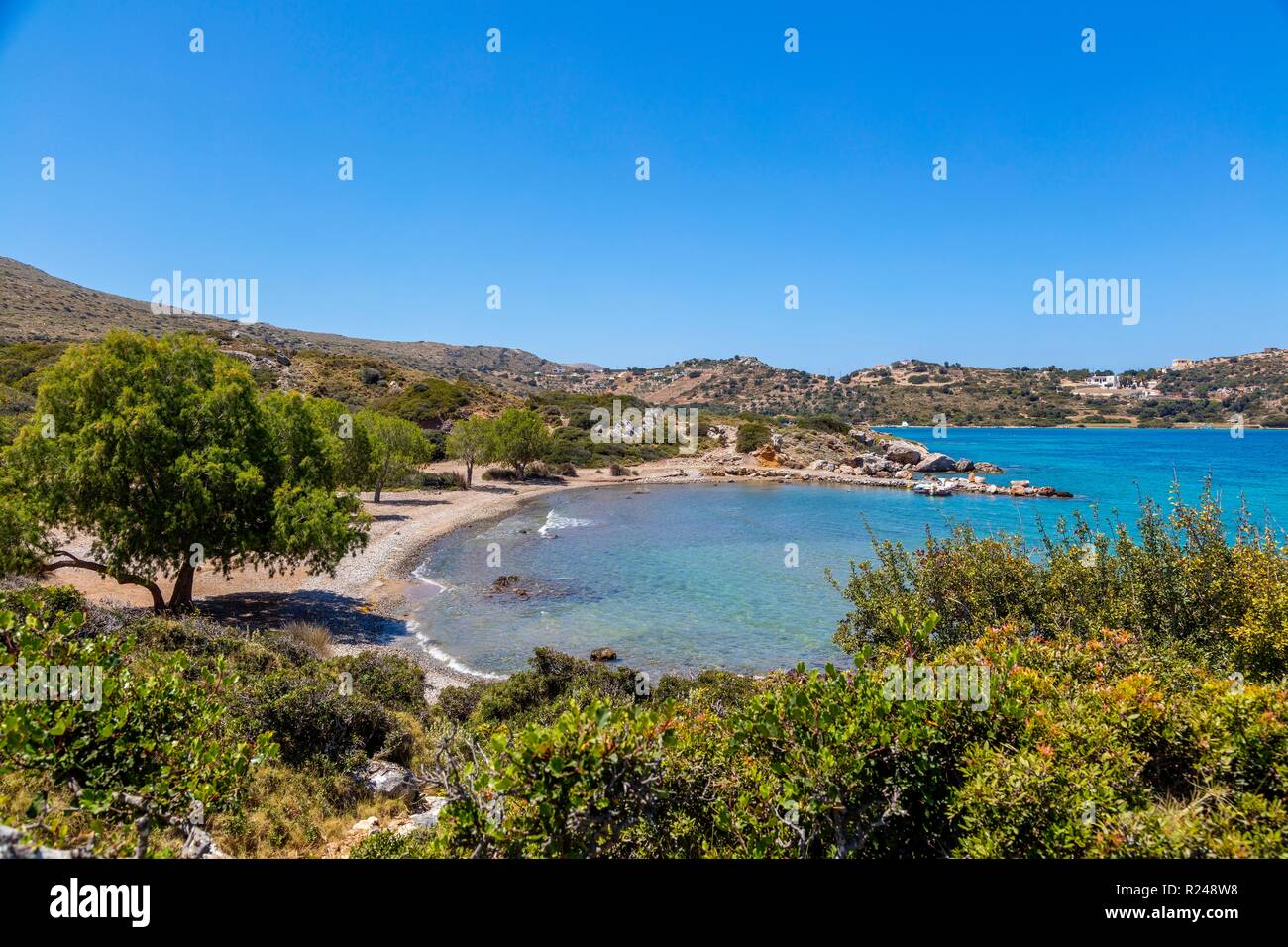 Blefoutis beach, l'île de Leros, Dodécanèse, îles grecques, Grèce, Europe Banque D'Images