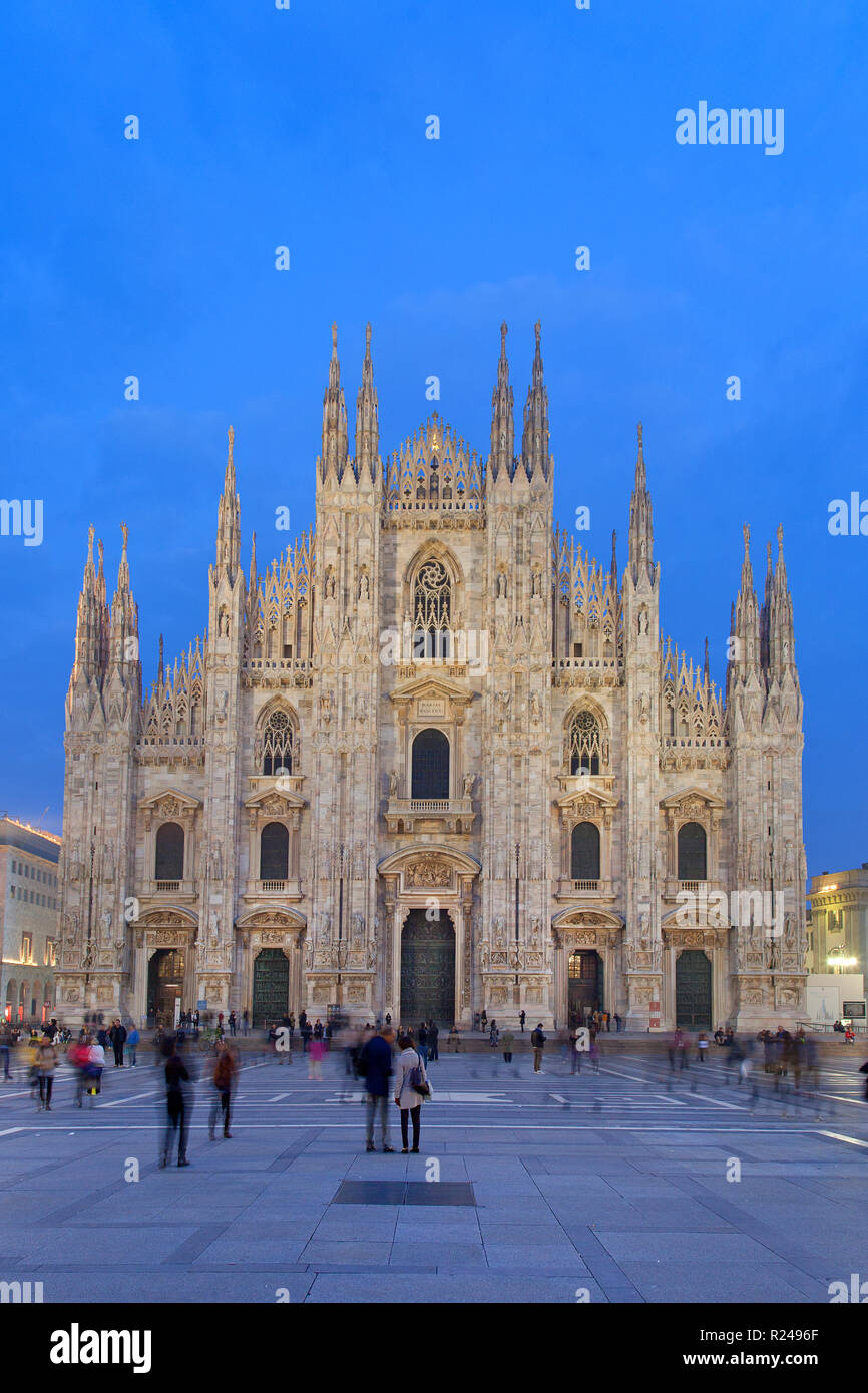 La Cathédrale (Basilique Cattedrale della Metropolitana Nativite della Beata Vergine Maria) (Duomo), Milan, Lombardie, Italie, Europe Banque D'Images