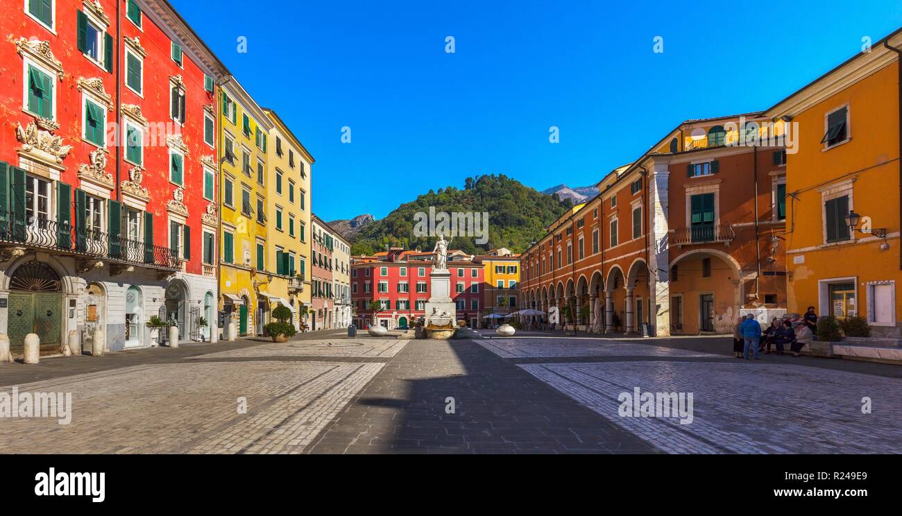 La Place Alberica, Carrare, Toscane, Italie, Europe Banque D'Images