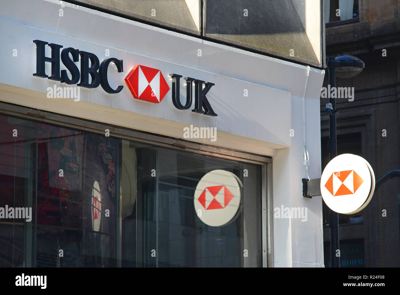 Direction générale de la banque britannique HSBC leeds united kingdom Banque D'Images