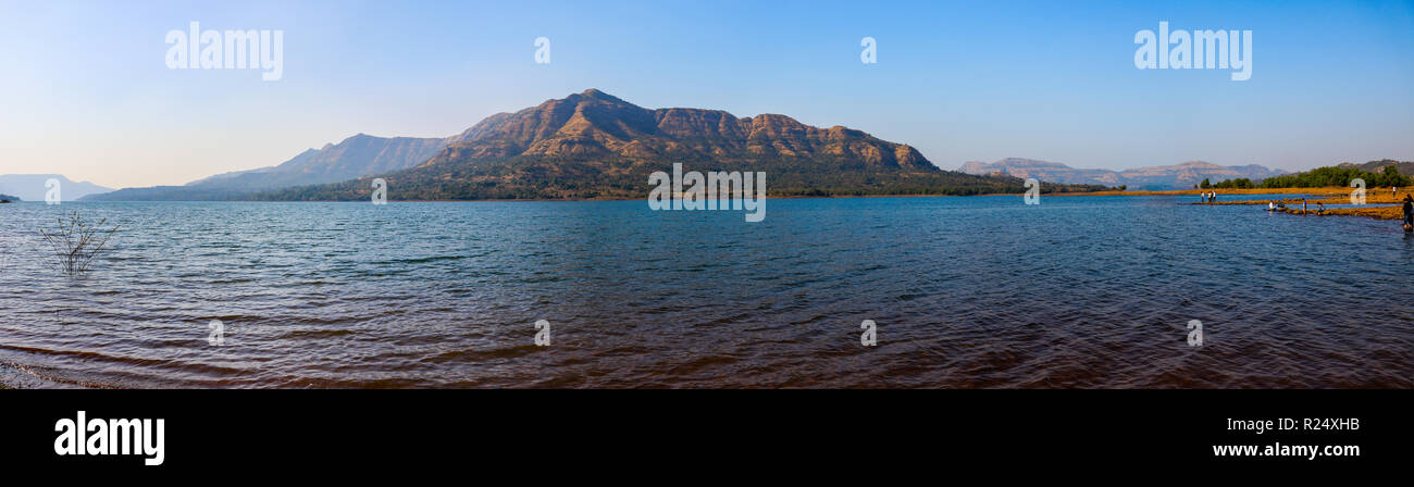 Mulshi Lake, Pune Maharashtra Banque D'Images