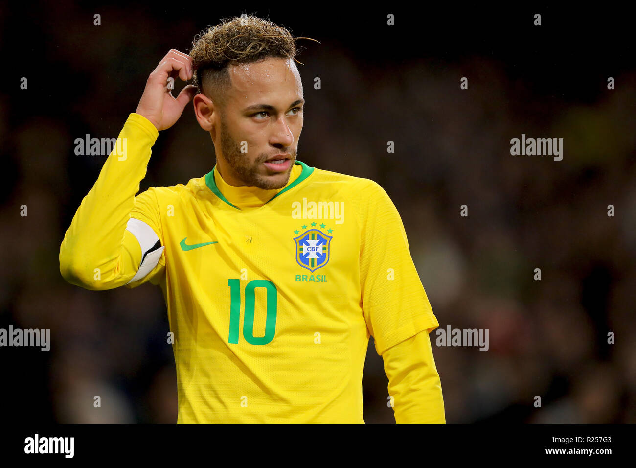 Londres, Royaume-Uni. 16 novembre 2018. Le Brésil de Neymar - Brésil, Uruguay v Friendly International, Emirates Stadium, Londres (Holloway) - 16 novembre 2018 Crédit : Richard Calver/Alamy Live News Banque D'Images