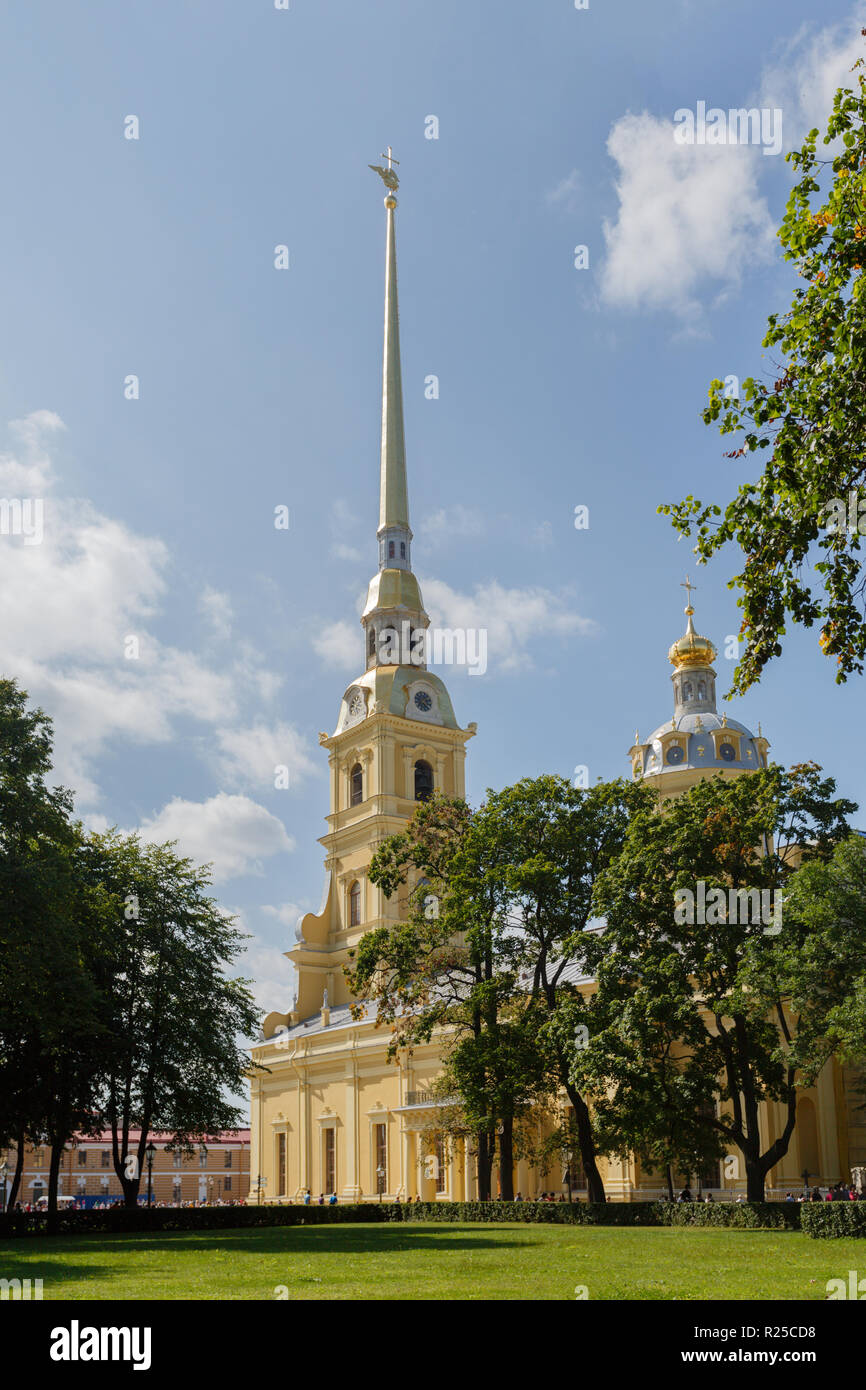 La Cathédrale Pierre-et-Paul à Saint-Pétersbourg, Russie Banque D'Images