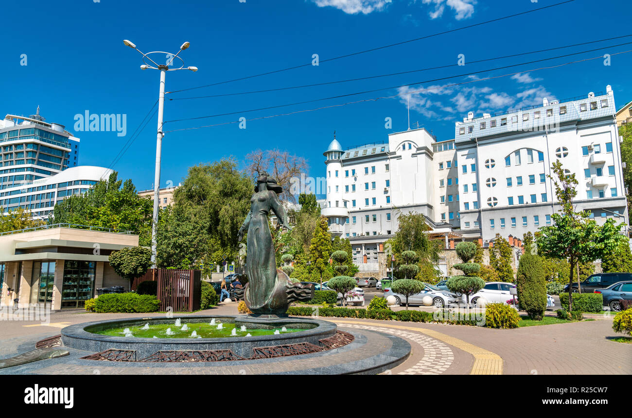 Rostovite fontaine fille à Rostov-sur-Don, Russie Banque D'Images