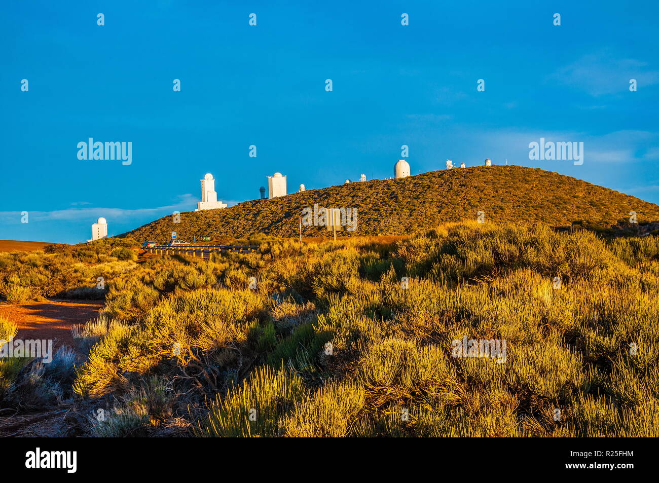 Observatoire de l'espace sur la montagne à Tenerife, Îles Canaries. Banque D'Images