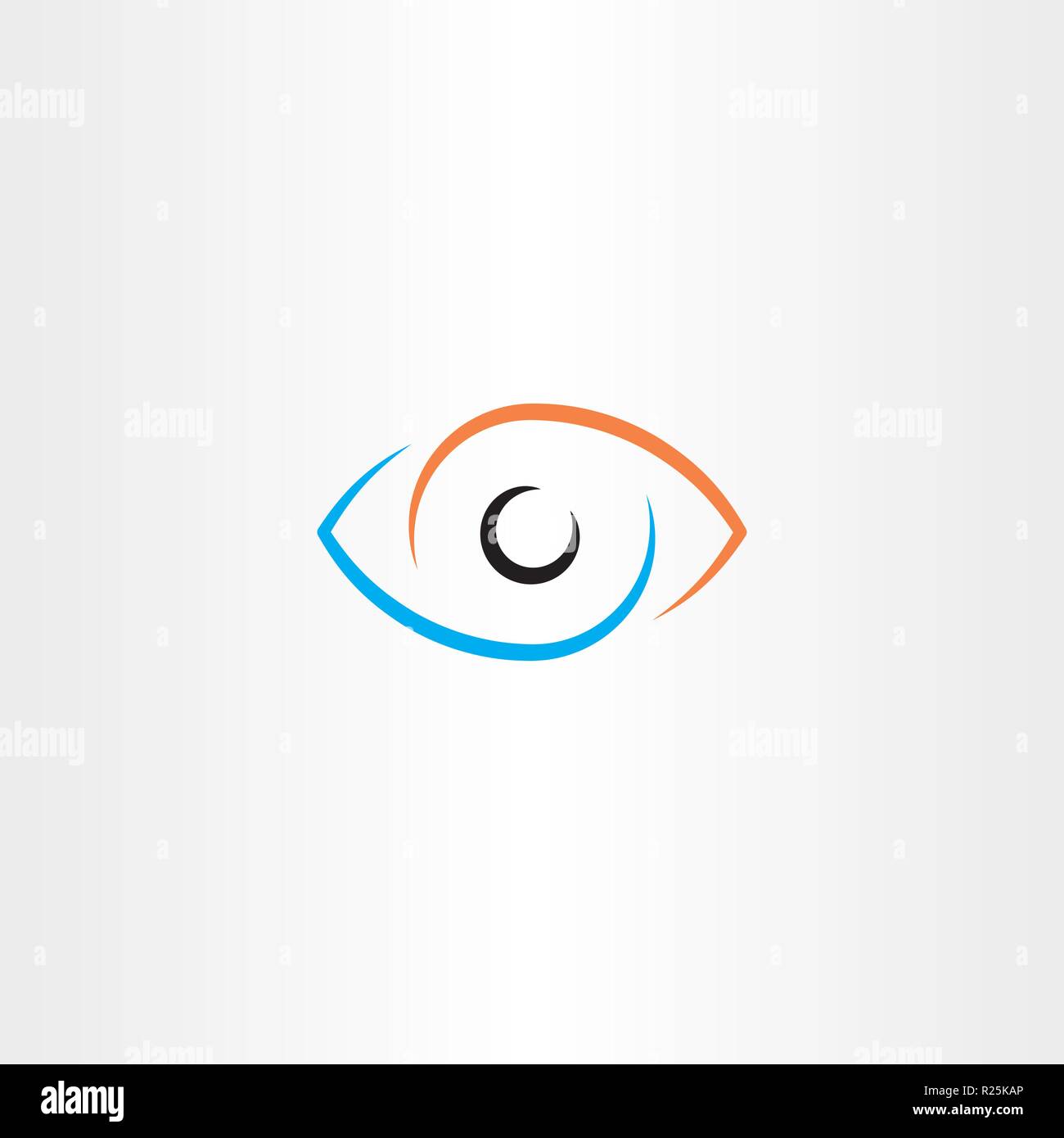 Logo vector eye design symbole signe Illustration de Vecteur