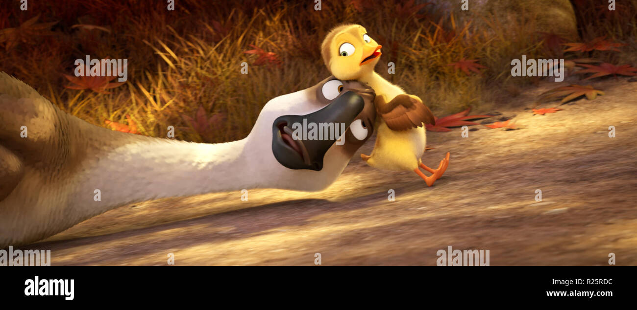 Duck Duck Goose est une animation par ordinateur 2018 comédie film réalisé par Chris Jenkins et avec les voix de Jim Gaffigan, Zendaya et Carl Reiner. Cette photo est pour un usage éditorial uniquement et est l'auteur de la société film et/ou le photographe attribué par le film ou la société de production et ne peut être reproduite que par des publications dans le cadre de la promotion du film ci-dessus. Un crédit obligatoire pour l'entreprise de film est nécessaire. Le photographe devrait également être portés lorsqu'il est connu. Banque D'Images