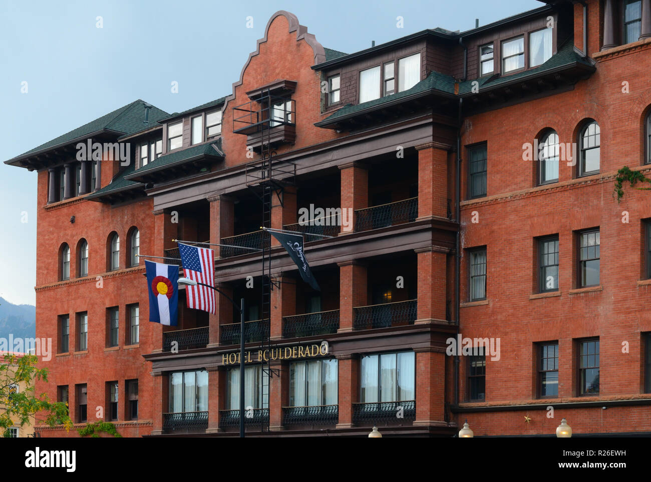 L'Hotel Boulderado a ouvert en 1909. C'est sur le Registre National des Endroits Historiques et est membre des Historic Hotels of America. Banque D'Images