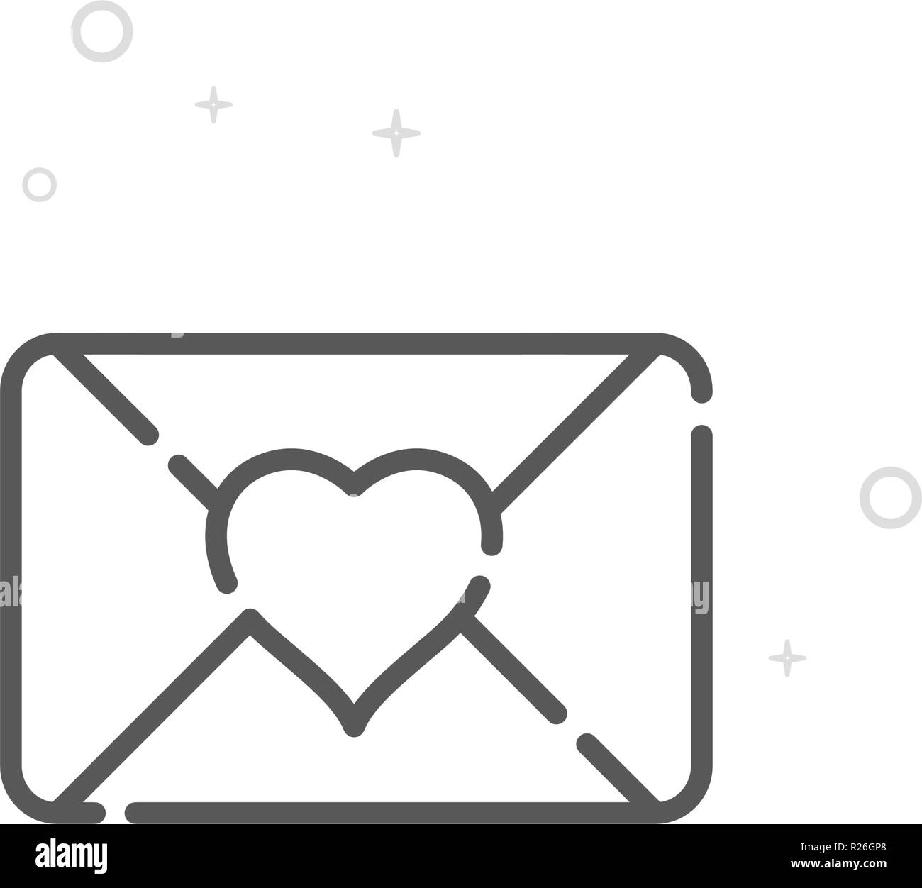 Lettre D Amour L Icone De La Ligne Du Vecteur Symbole D Invitation De Mariage Le Pictogramme Signe Resume Arriere Plan Geometrique De La Lumiere Avc Modifiable Regler L Epaisseur De Ligne De Image Vectorielle Stock