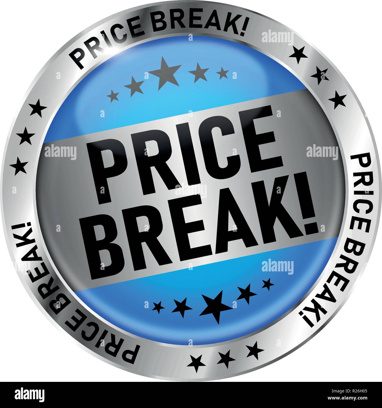 Brillant rond icône web moderne sur fond blanc Illustration de Vecteur