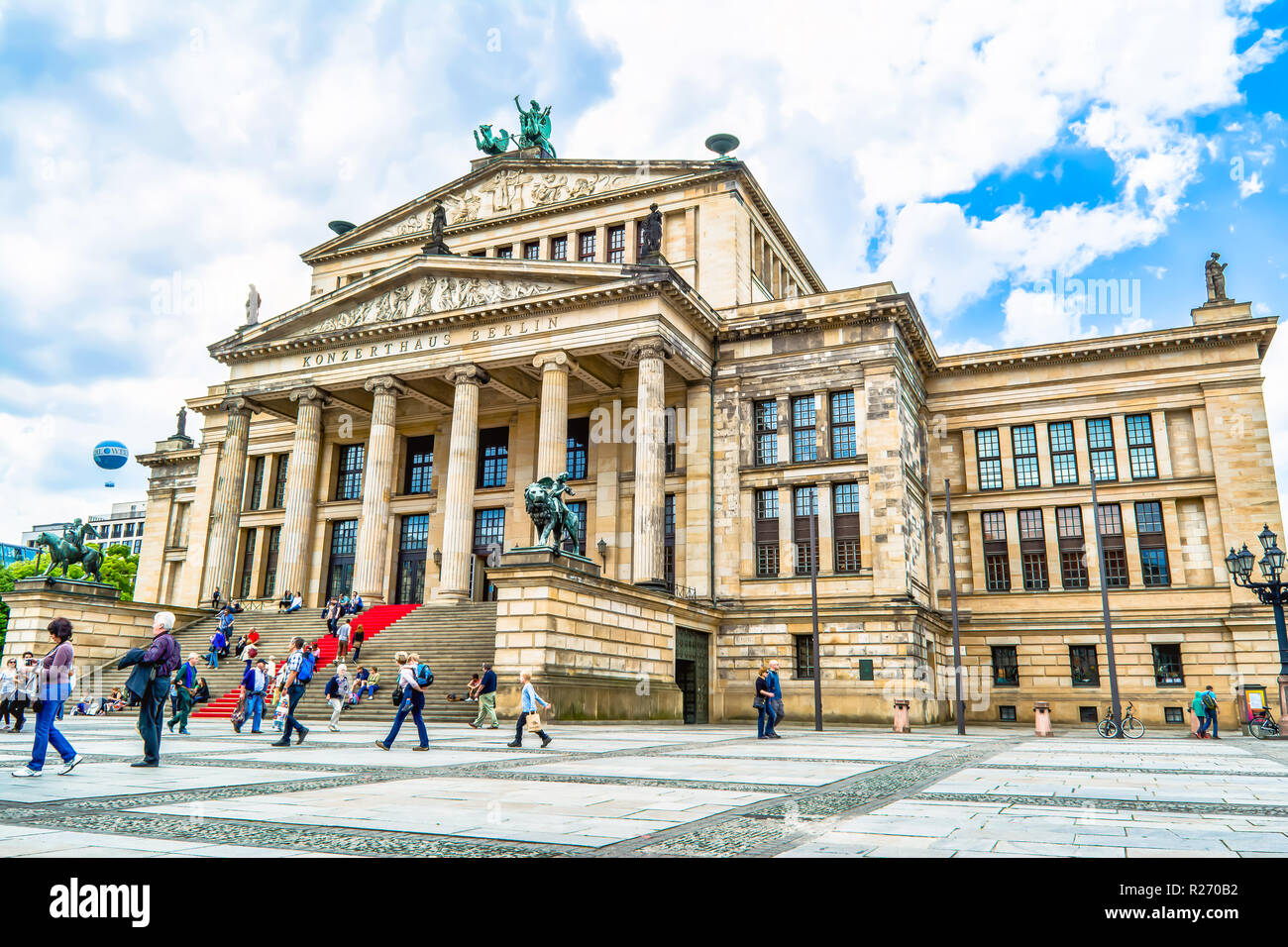 Berlin, 25 mai 2015 : Concert Hall à Berlin - érigée en 1818-1821 ans. Conçu par Karl Friedrich Schinkel comme "Konzerthaus Berlin'. B néoclassique Banque D'Images