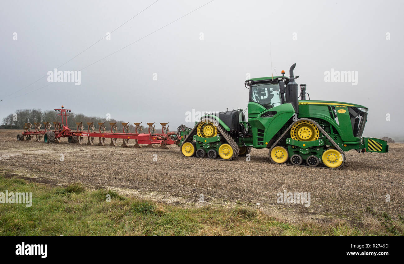 John Deere 9620 tracteur RX Banque D'Images