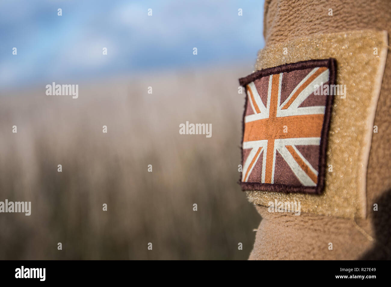 Contexte Champ patch britannique Banque D'Images