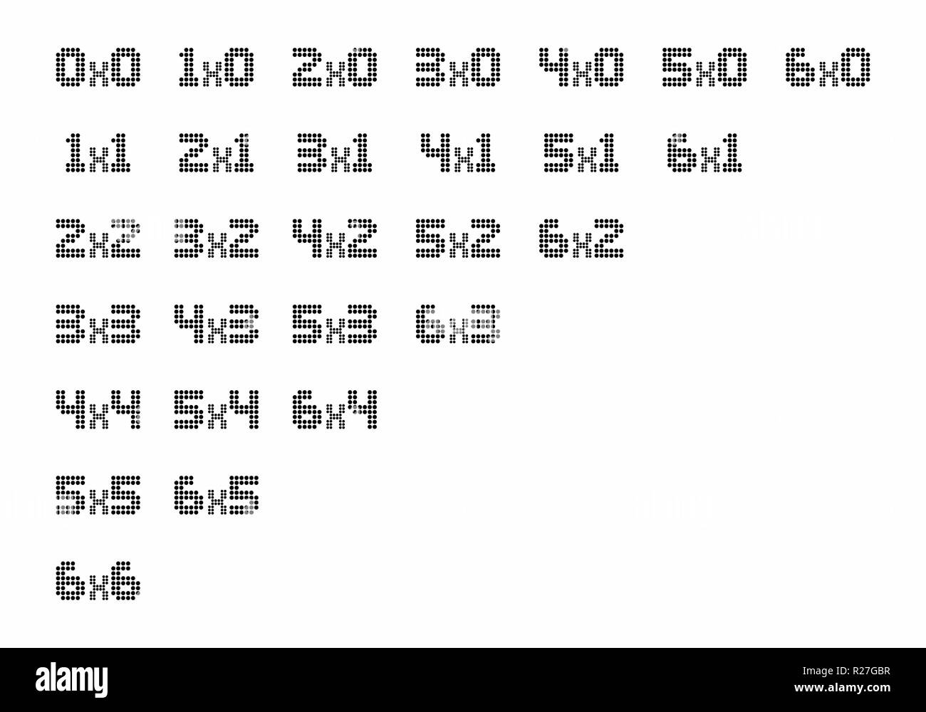 Un ensemble de résultats sportifs avec le style d'affichage sur fond blanc Illustration de Vecteur