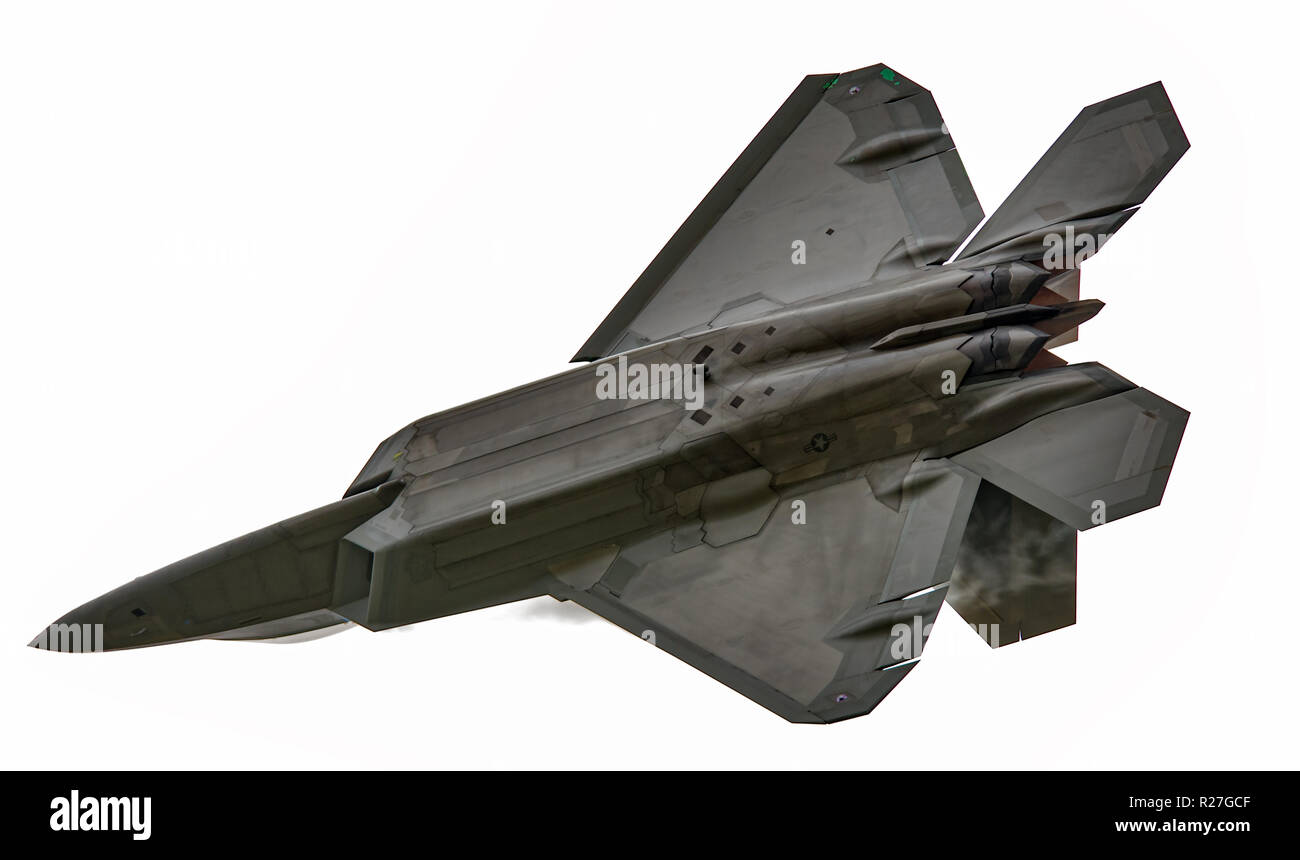 F-22 Raptor flying Banque D'Images