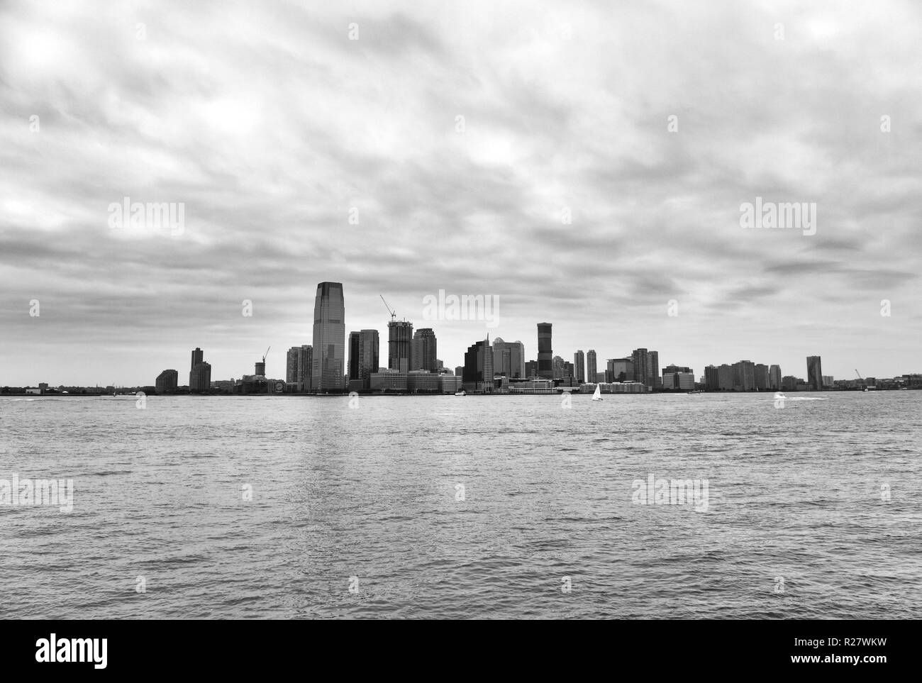 New Jersey Ville paysage urbain. Jersey City dans le New Jersey sur la vue de Manhattan. Banque D'Images