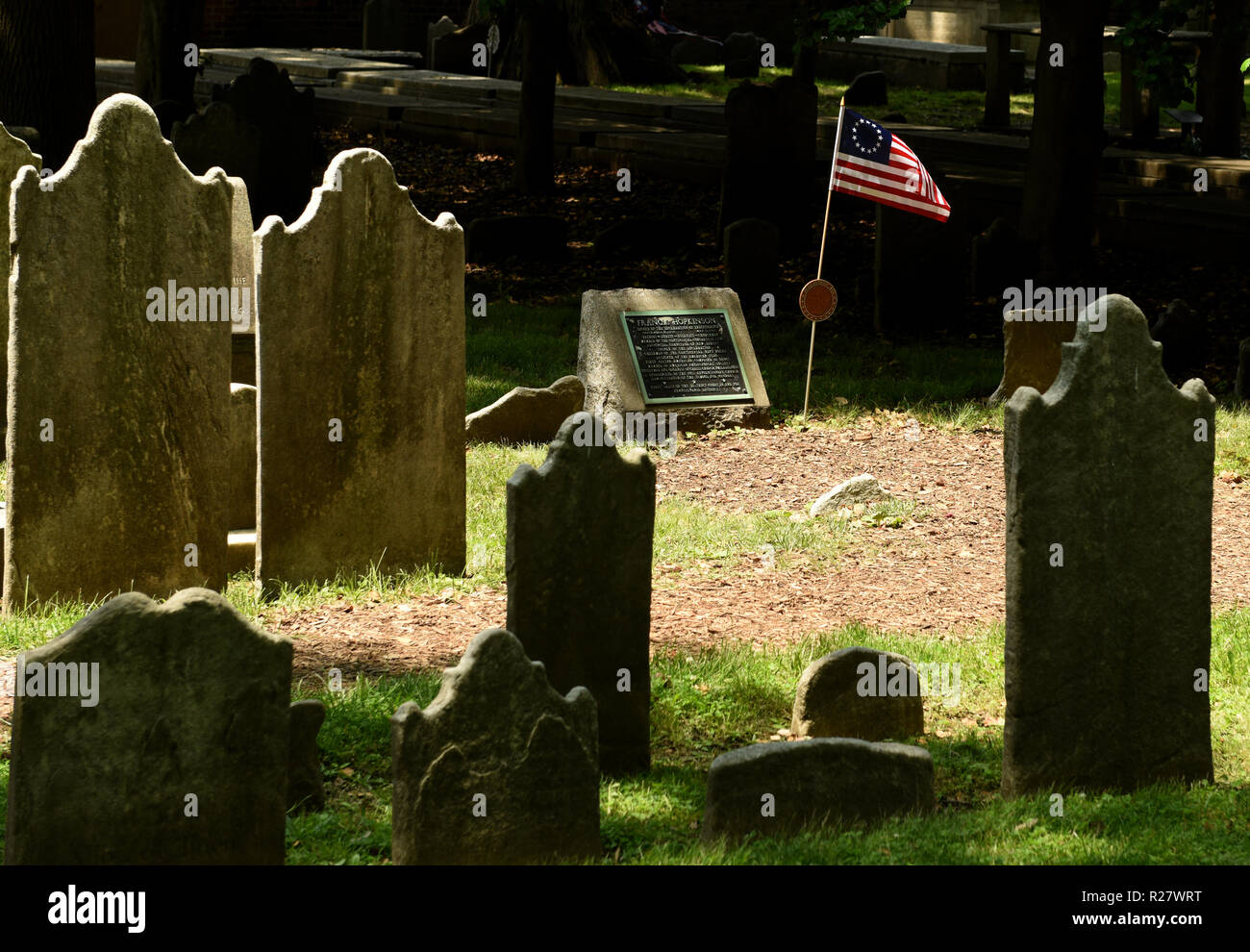 Francis Hopkinson tombe dans Christ Church Cimetière, Philadelphia, PA, USA Banque D'Images