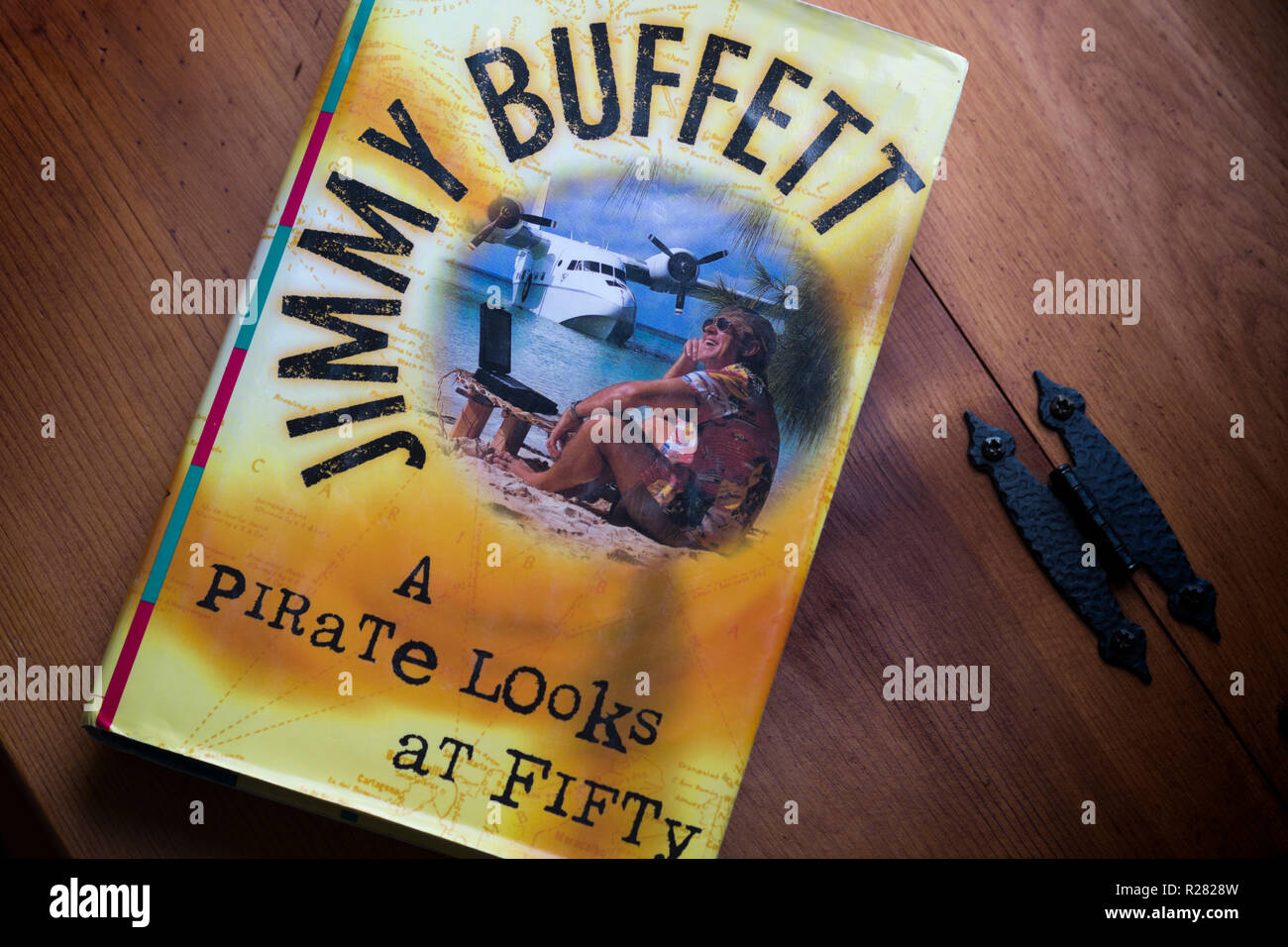 Pour une couverture de livre "Pirate porte sur cinquante,' par Jimmy Buffett. Banque D'Images