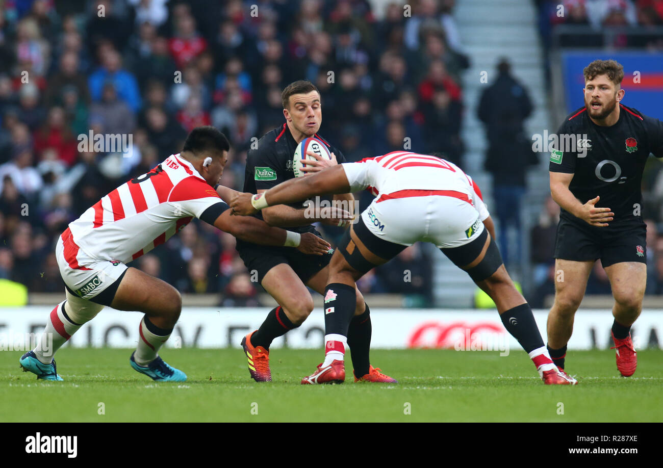 Londres, Royaume-Uni, 17 novembre 2018. George Ford de l'Angleterre pendant 183 International entre l'Angleterre et du Japon au stade de Twickenham , , Londres, Angleterre le 10 novembre 2018. Action Sport Crédit Photo Banque D'Images Londres, Royaume-Uni, 17 novembre 2018. George Ford de l'Angleterre pendant 183 International entre l'Angleterre et du Japon au stade de Twickenham , , Londres, Angleterre le 10 novembre 2018. Action Sport Crédit Photo Banque D'Images