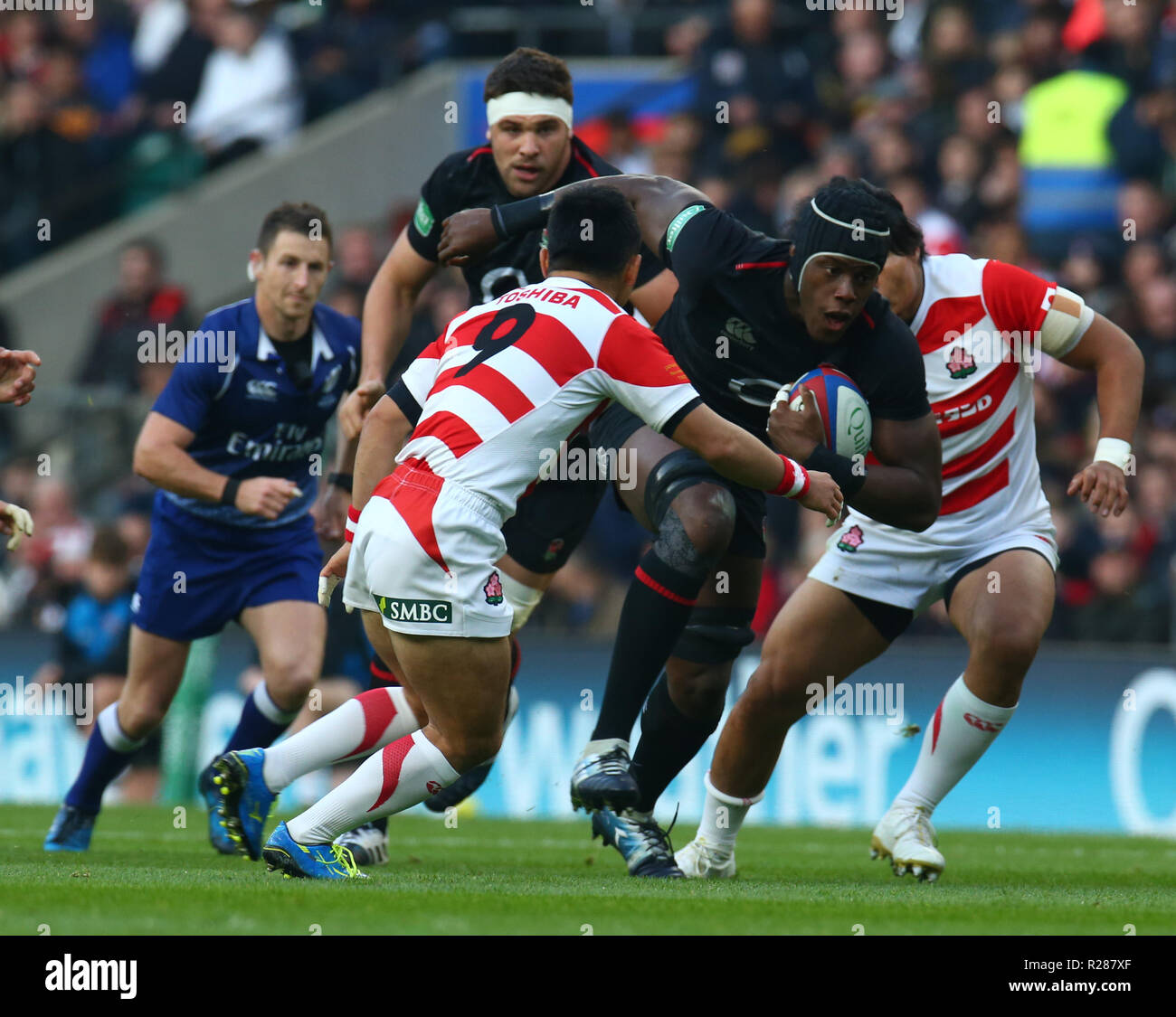 Londres, Royaume-Uni, 17 novembre 2018. Itoje Maro de l'Angleterre pendant 183 International entre l'Angleterre et du Japon au stade de Twickenham , , Londres, Angleterre le 10 novembre 2018. Action Sport Crédit Photo Banque D'Images