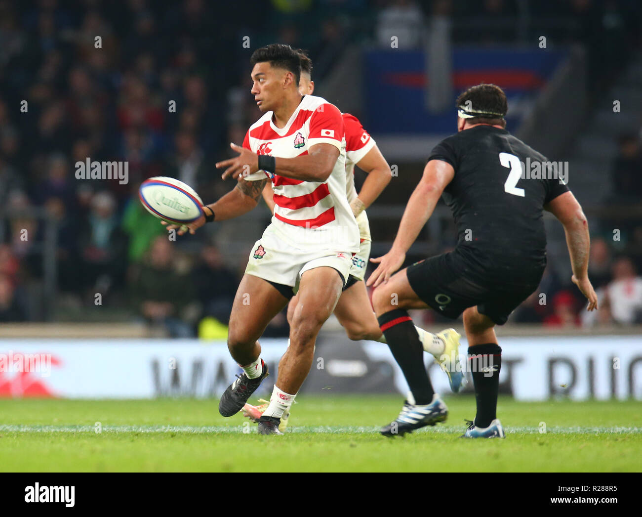 Londres, Royaume-Uni, 17 novembre 2018. Timothy Lafaele du Japon pendant 183 International entre l'Angleterre et du Japon au stade de Twickenham , , Londres, Angleterre le 10 novembre 2018. Action Sport Crédit Photo Banque D'Images Londres, Royaume-Uni, 17 novembre 2018. Timothy Lafaele du Japon pendant 183 International entre l'Angleterre et du Japon au stade de Twickenham , , Londres, Angleterre le 10 novembre 2018. Action Sport Crédit Photo Banque D'Images
