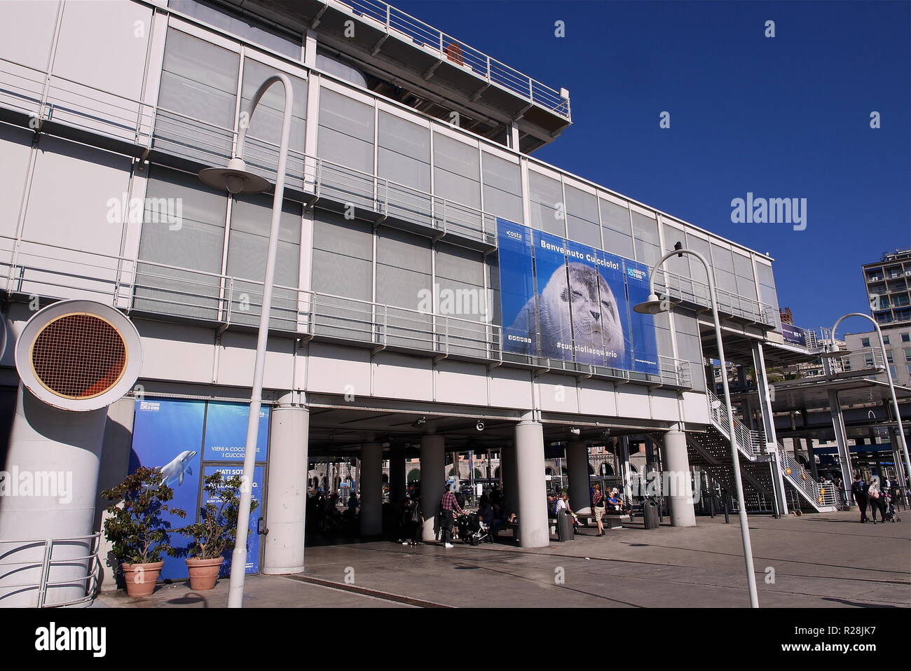 Aquarium de Gênes, le plus grand aquarium du monde, Gênes, Italie Banque D'Images