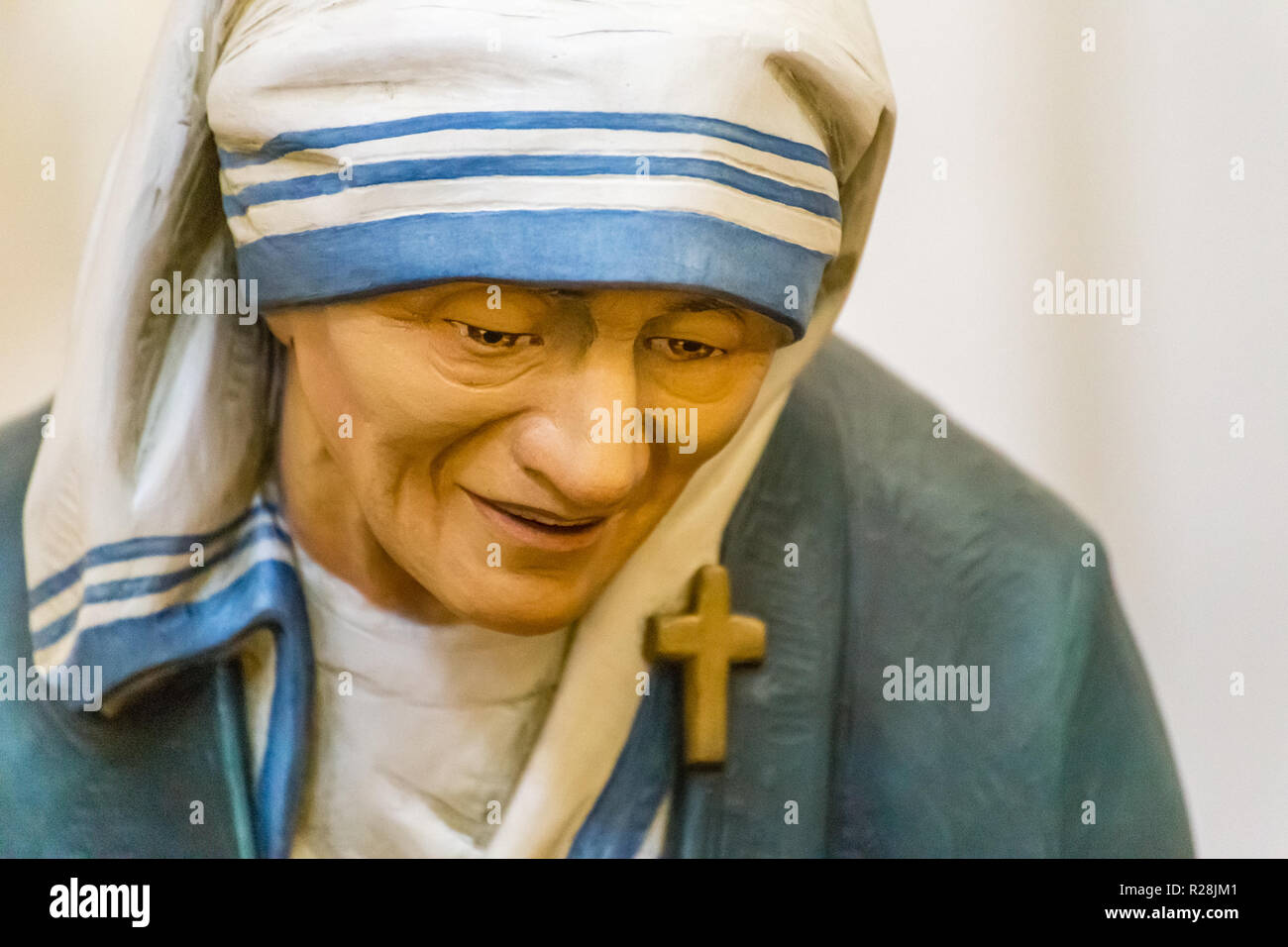 Libre de statue de Sainte Mère Teresa de Calcutta Banque D'Images